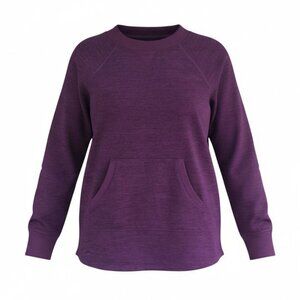 Title Nine Purple Long Sleeve Crewneck Tunic Top Small Athleisure Travel Sporty